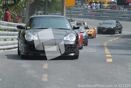 Image of Sports-cars at a racetrack