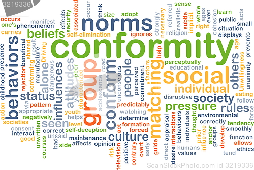 Image of Conformity background concept