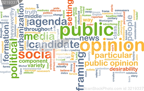 Image of Public opinion background concept