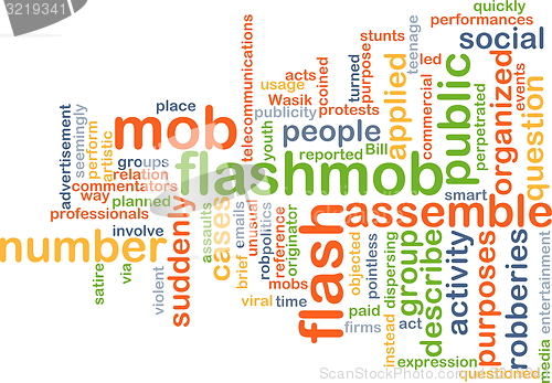 Image of Flash mob background concept