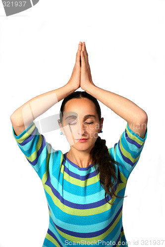 Image of Meditating woman