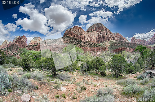 Image of Colorful Zion Canyon National Park Utah