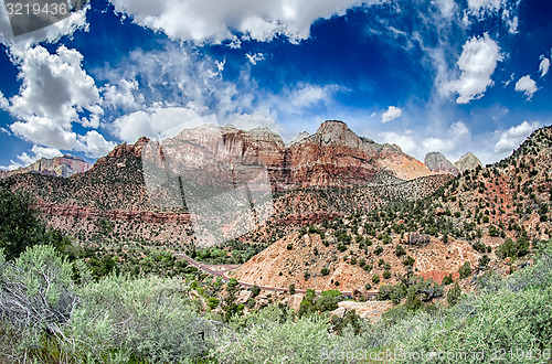 Image of Colorful Zion Canyon National Park Utah