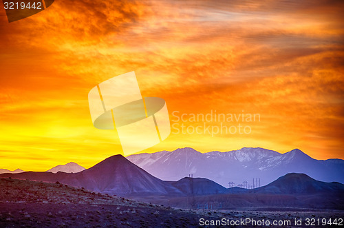 Image of sunrise over colorado rocky mountains