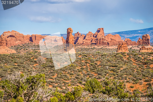 Image of Arches National Park  Moab  Utah  USA