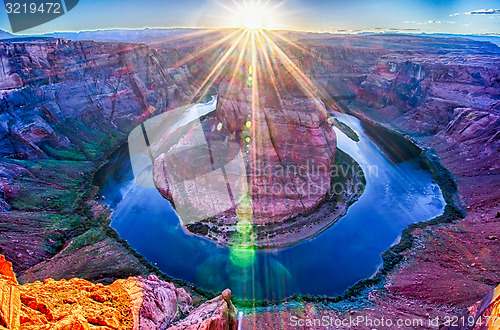 Image of Sunset at the Horseshoe Band - Grand Canyon