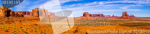 Image of descending into Monument Valley at Utah  Arizona border 