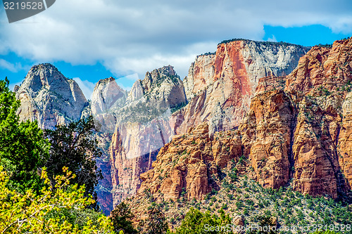 Image of Colorful Zion Canyon National Park Utah