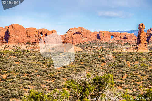 Image of Arches National Park  Moab  Utah  USA