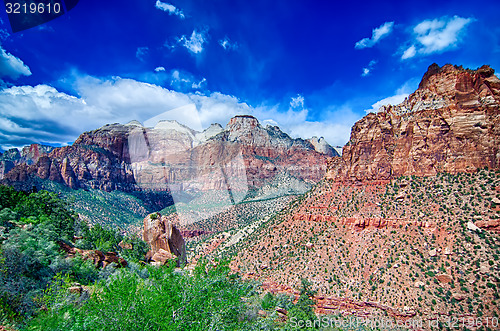 Image of Colorful Zion Canyon National Park Utah