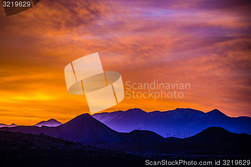 Image of sunrise over colorado rocky mountains