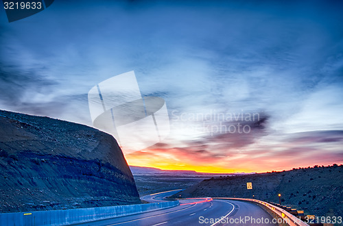 Image of sunrise over colorado rocky mountains