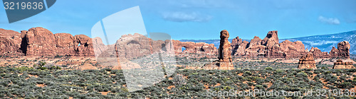 Image of Arches National Park  Moab  Utah  USA