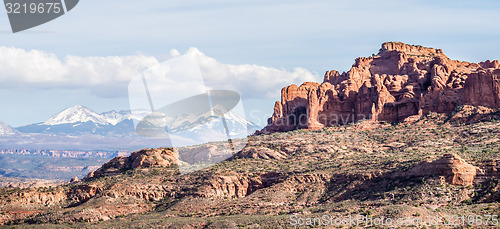 Image of Arches National Park  Moab  Utah  USA