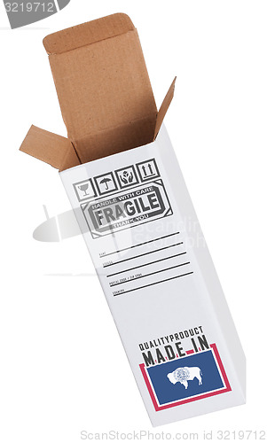 Image of Concept of export - Product of Wyoming
