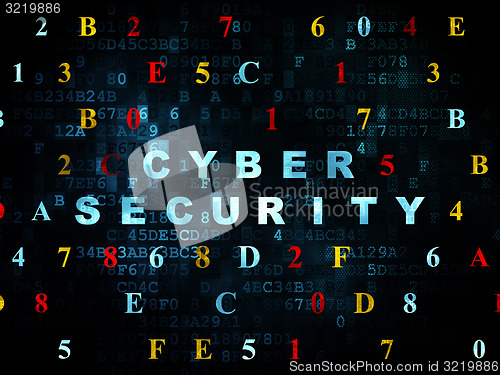 Image of Safety concept: Cyber Security on Digital background