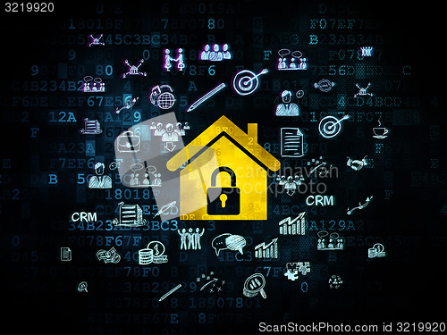 Image of Business concept: Home on Digital background
