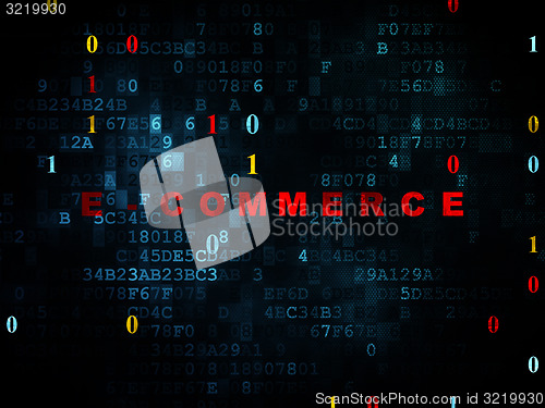 Image of Finance concept: E-commerce on Digital background