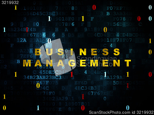 Image of Finance concept: Business Management on Digital background