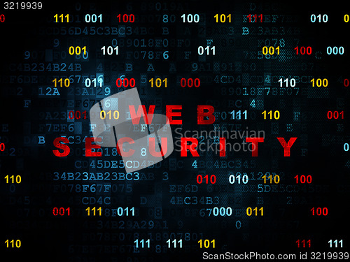 Image of Security concept: Web Security on Digital background