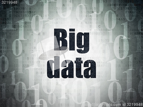 Image of Data concept: Big Data on Digital Paper background