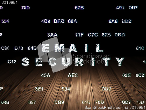 Image of Security concept: Email Security in grunge dark room