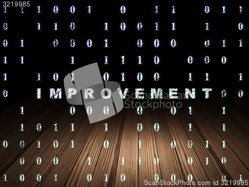 Image of Finance concept: Improvement in grunge dark room