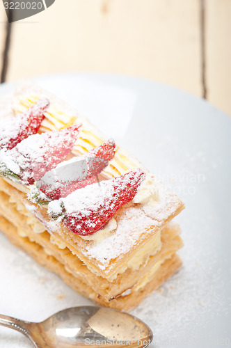 Image of napoleon strawberry cake dessert 