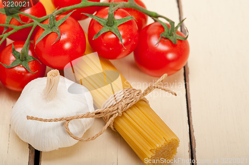 Image of Italian basic pasta ingredients