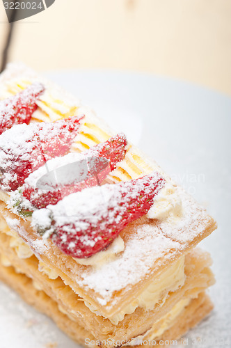 Image of napoleon strawberry cake dessert 