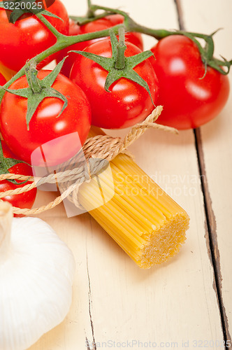 Image of Italian basic pasta ingredients