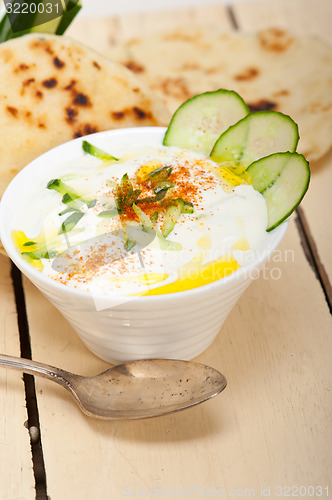 Image of Arab middle east goat yogurt and cucumber salad 