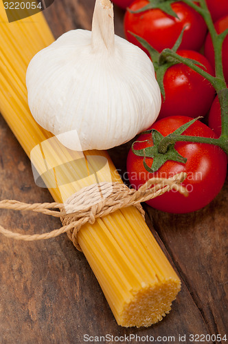 Image of Italian basic pasta ingredients