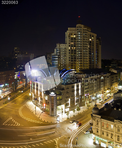 Image of Kiev City - the Capital of Ukraine. Night areal View