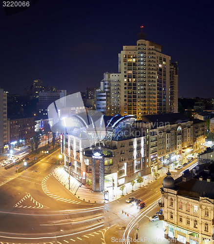 Image of Kiev City - the Capital of Ukraine. Night areal View