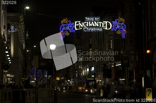 Image of Christmas, lights, London, oxford street