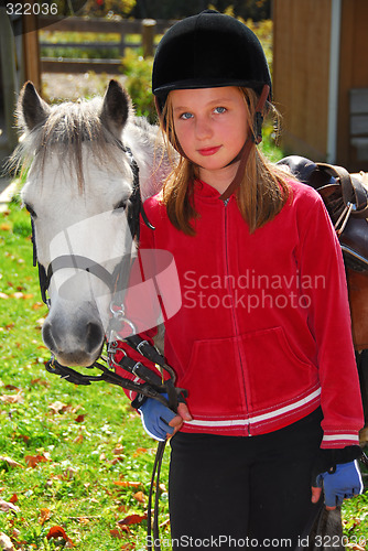 Image of Girl and pony