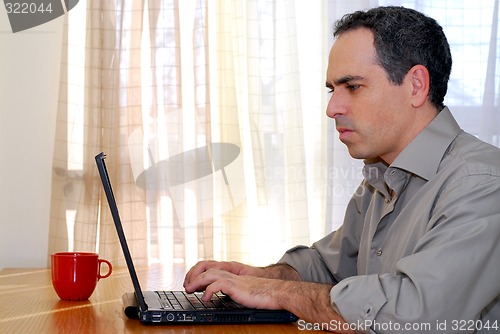 Image of Man with laptop