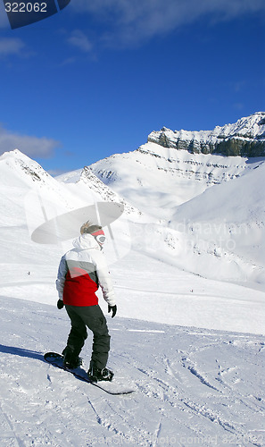 Image of Mountains snowboarding