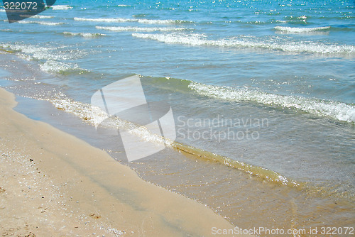 Image of Beach wave sand