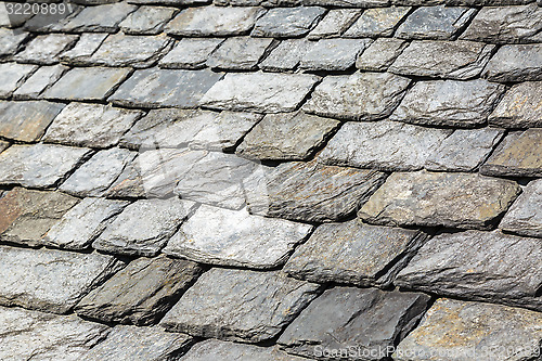 Image of Detail of Rock Shingles