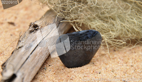 Image of Dumortierite on beach