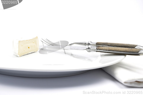 Image of Soft cheese on plate