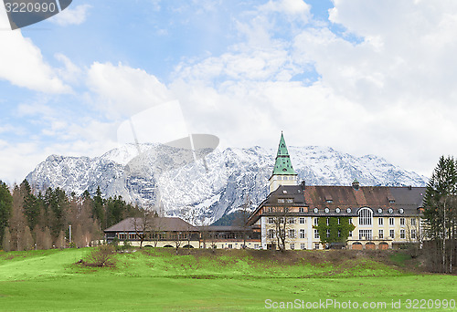 Image of Hotel Schloss Elmau in Bavarian Alpine valley G7 summit 2015