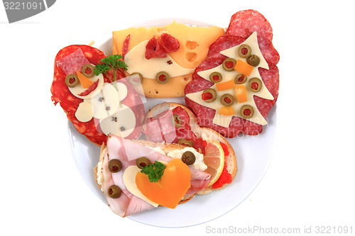 Image of open sandwiches