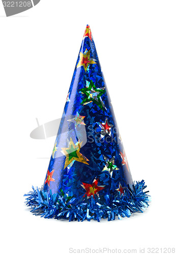 Image of Blue colored cap birthday.