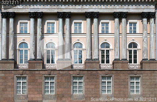 Image of facade with columns