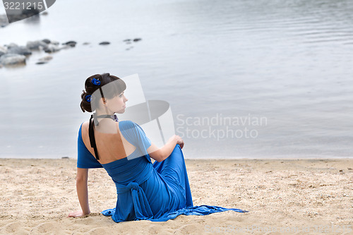 Image of girl in the beach