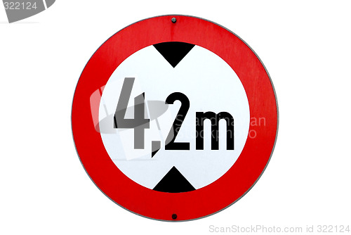 Image of traffic sign altitude limitation