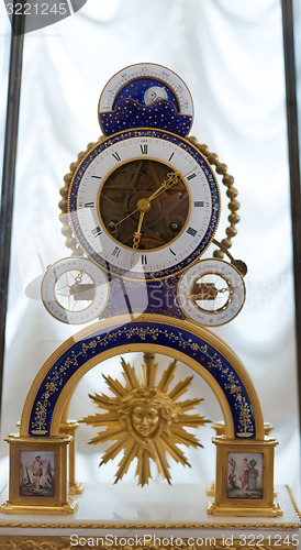 Image of Antique clock in the Hermitage Museum. 